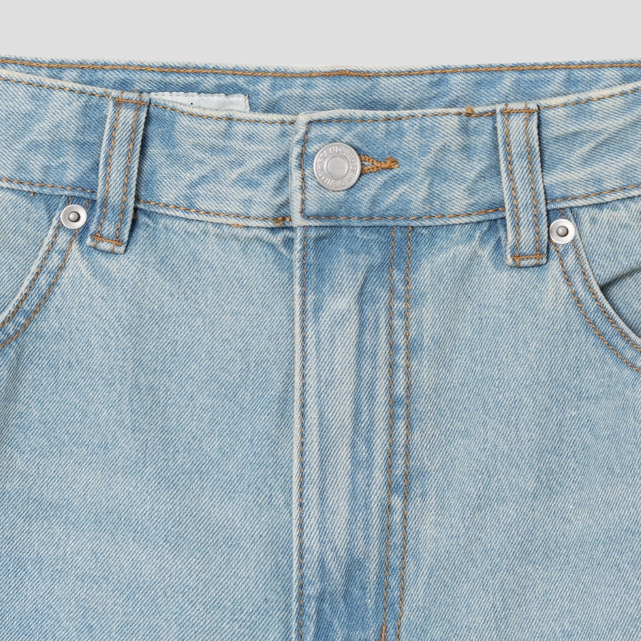 8 seconds Boyfit Denim Shorts — Sky Blue