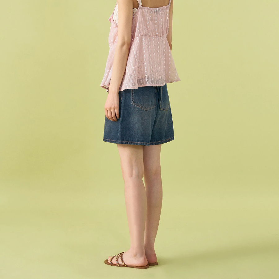 8 seconds Boyfit Denim Shorts — Blue