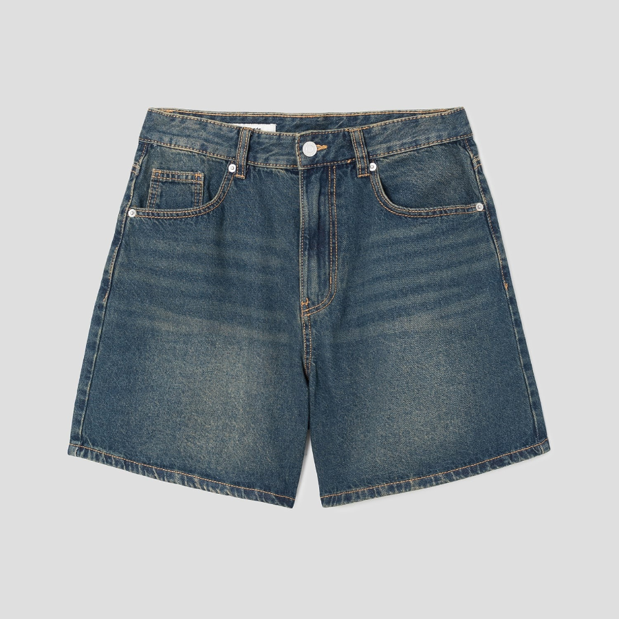 8 seconds Boyfit Denim Shorts — Blue