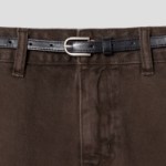 8 seconds Belted Bermuda Pants — Brown