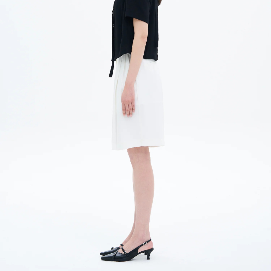 8 seconds Poly Bermuda Pants — White