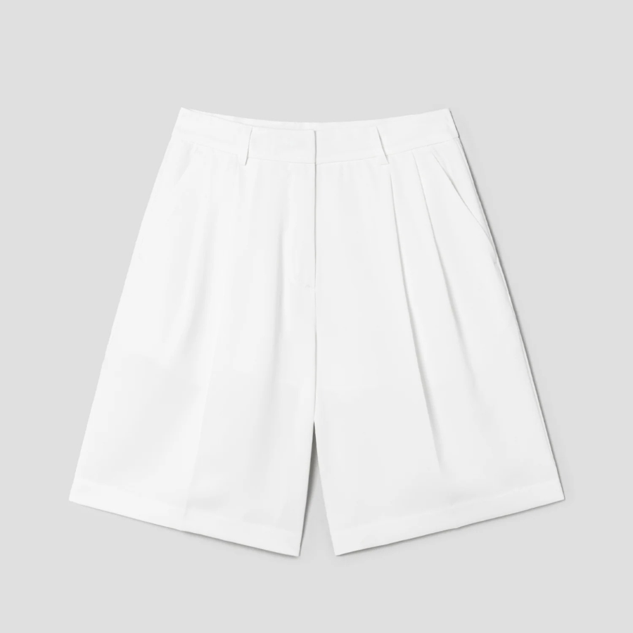 8 seconds Poly Bermuda Pants — White