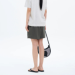 8 seconds Linen Blend Banding Shorts — Khaki