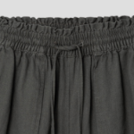 8 seconds Linen Blend Banding Shorts — Khaki