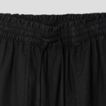8 seconds Linen Blend Banding Shorts — Black