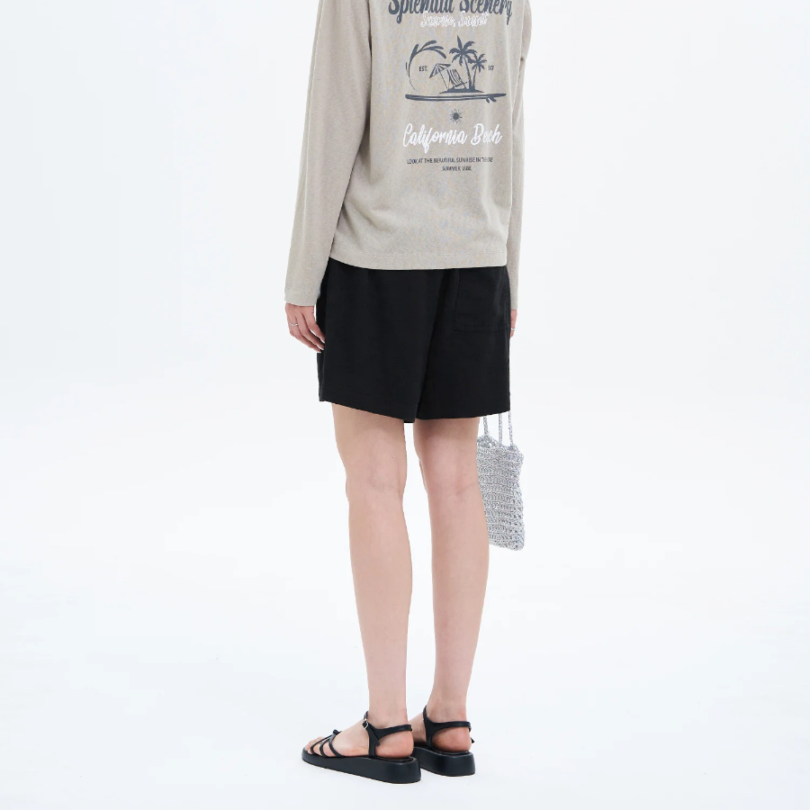 8 seconds Stripe Cotton Shorts — Sky Blue