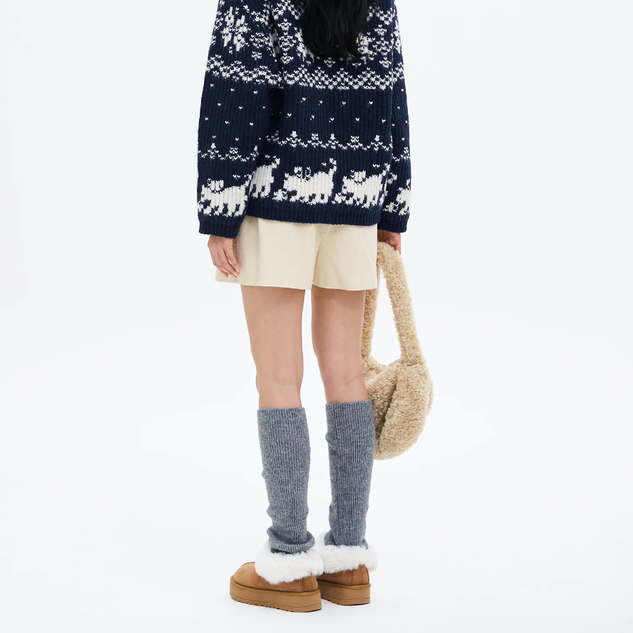 8 seconds Corduroy Short Pants — Ivory