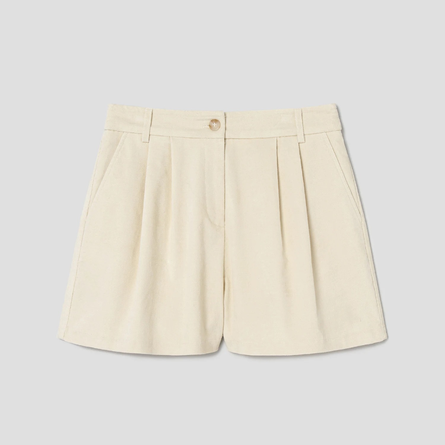 8 seconds Corduroy Short Pants — Ivory
