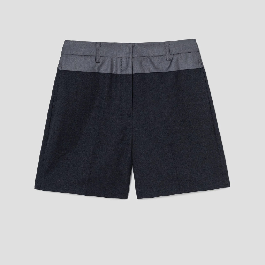 8 seconds Color-Block Bermuda — Navy