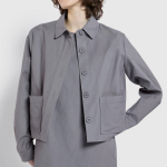 JAJU Short Collar Jacket – Grey