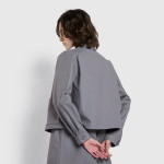 JAJU Short Collar Jacket – Grey