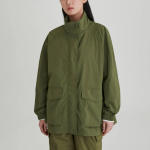 JAJU Square Texture Half Jumper – Khaki