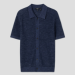 Theory Men Pacific Linen Relaxed Button Down Sweater - Baltic