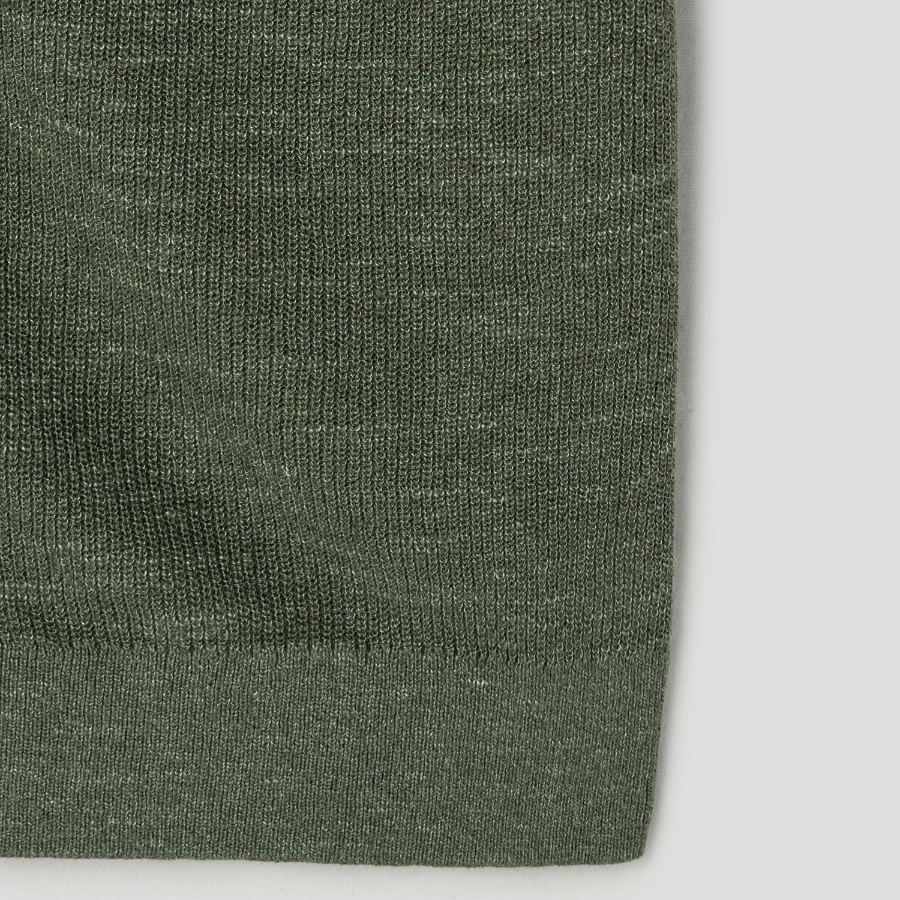 Theory Men Pacific Linen Relaxed Button Down Sweate - Green