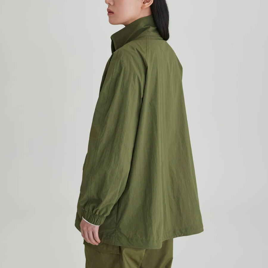 JAJU Square Texture Half Jumper – Khaki