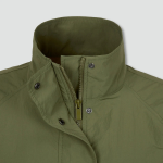 JAJU Square Texture Half Jumper – Khaki