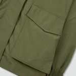 JAJU Square Texture Half Jumper – Khaki