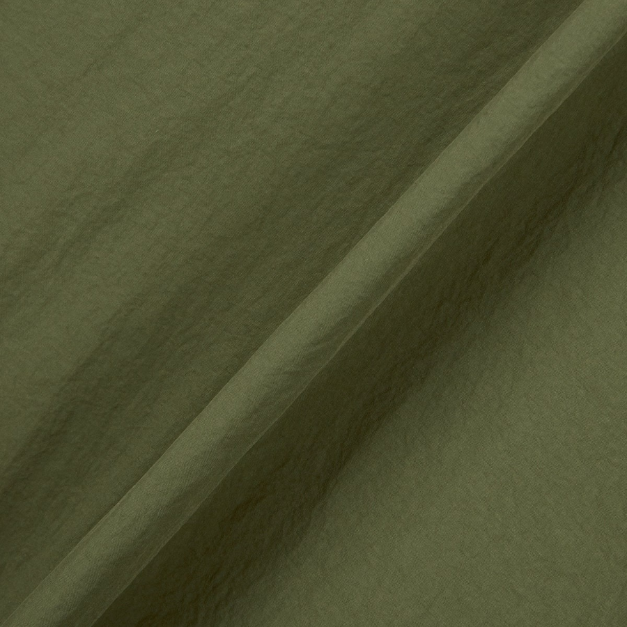 JAJU Square Texture Half Jumper – Khaki