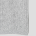 Theory Men Eco Breach Cable Polo Sweater - Light Grey Heather