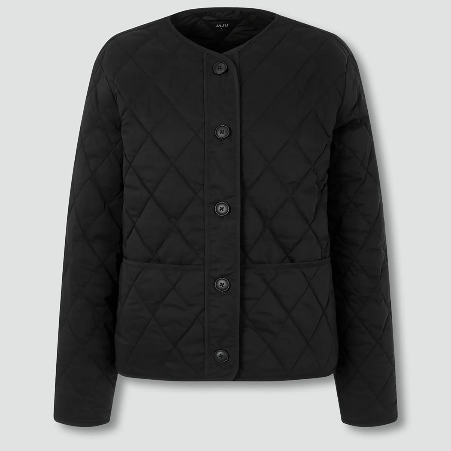 JAJU Light Button Jacket – Black