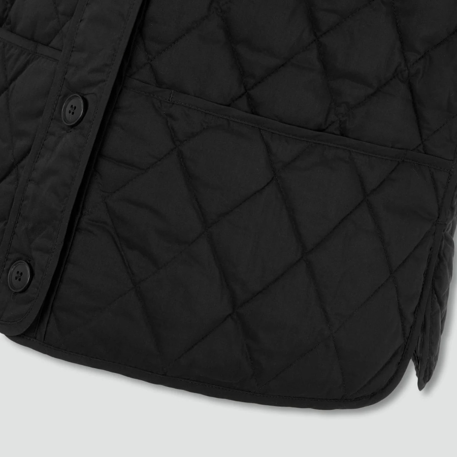 JAJU Light Button Jacket – Black