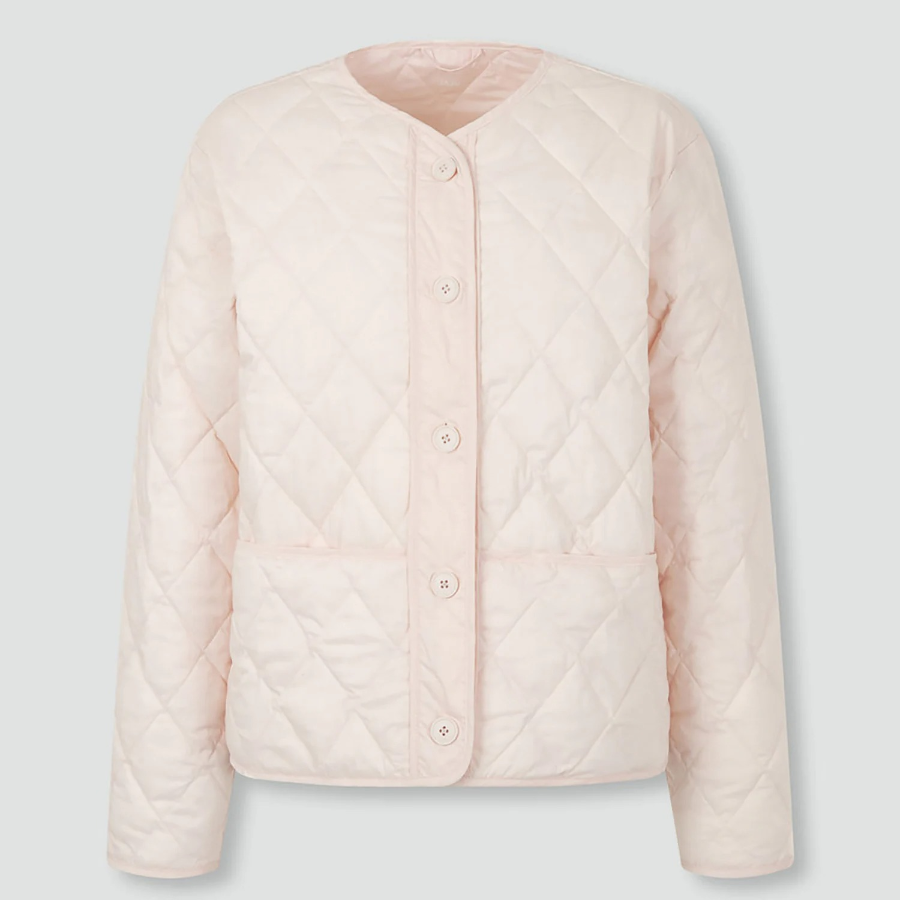 JAJU Light Button Jacket – Pink