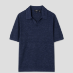 Theory Men Pacific Linen Brenan Polo Sweater - Baltic