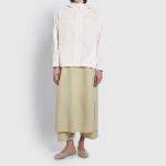 JAJU Hooded Short Jumper – White