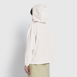 JAJU Hooded Short Jumper – White