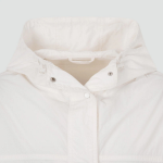 JAJU Hooded Short Jumper – White