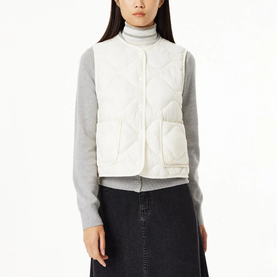 JAJU Pocket Light Vest – Ivory