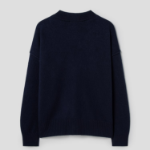 ami Intarsia Adc Cardigan – Navy