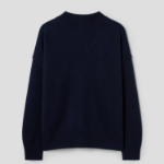 ami Intarsia Adc Cardigan – Navy
