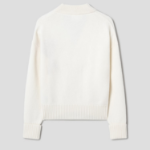 ami Intarsia Adc Cardigan – White