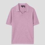 Theory Men Pacific Linen Brenan Polo Sweater - Pale Mauve