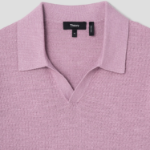 Theory Men Pacific Linen Brenan Polo Sweater - Pale Mauve