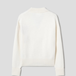 ami Intarsia Adc Cardigan – White
