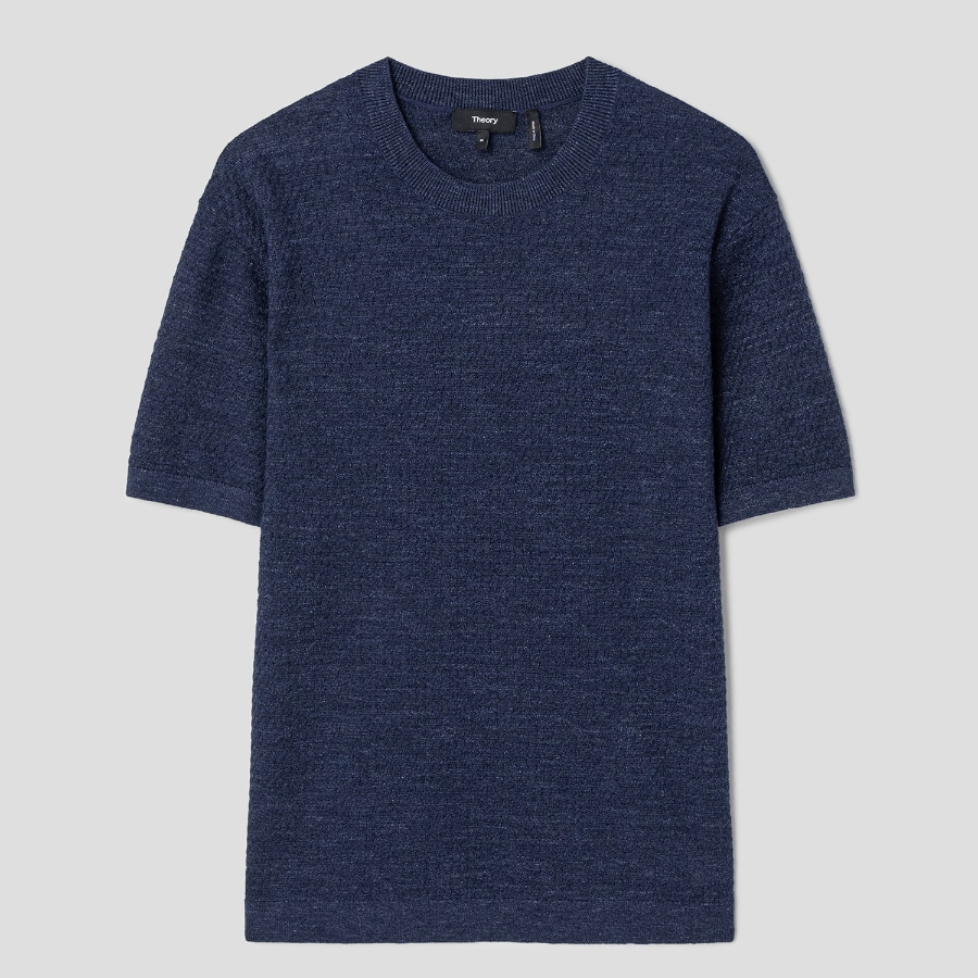 Theory Men Pacific Linen Kolben Sweater - Baltic