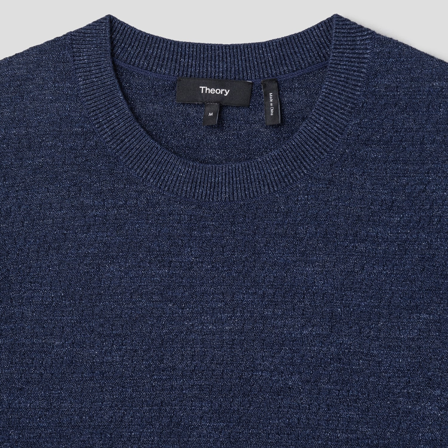 Theory Men Pacific Linen Kolben Sweater - Baltic