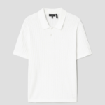 Theory Men Eco Breach Cable Polo Sweater - Ivory