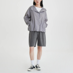 JAJU Hooded Short Jumper – Grey
