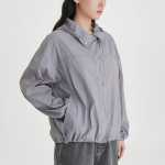 JAJU Hooded Short Jumper – Grey