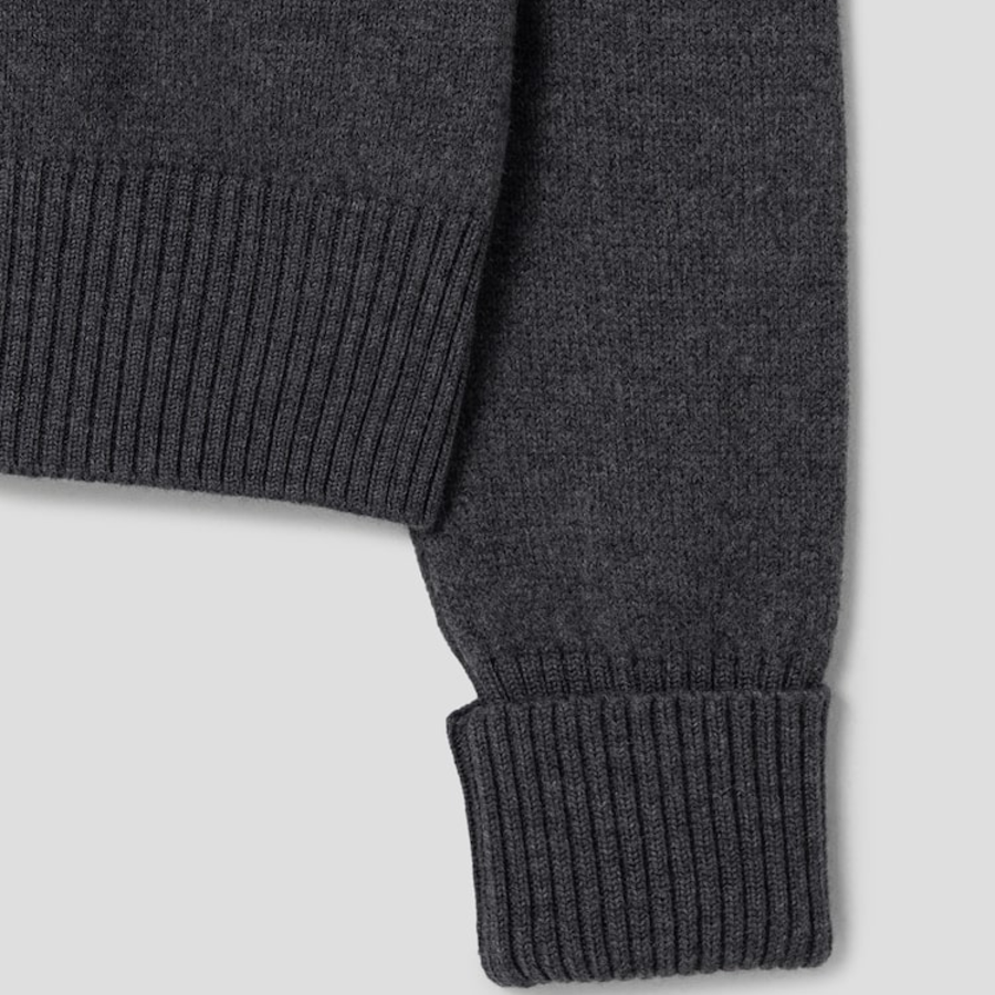 ami Intarsia Adc Cardigan – Grey