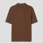Theory Men Eco Breach Cable Polo Sweater - Deep Tobacco