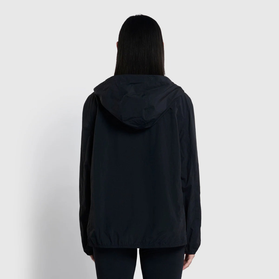 JAJU Hooded Short Jumper – Black