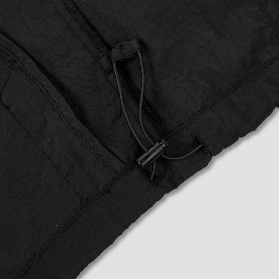 JAJU Hooded Short Jumper – Black