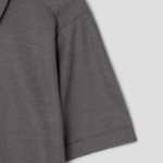 Theory Men Silk Cotton Polo Sweater - Carbon