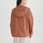 JAJU Hooded Short Jumper – Brick