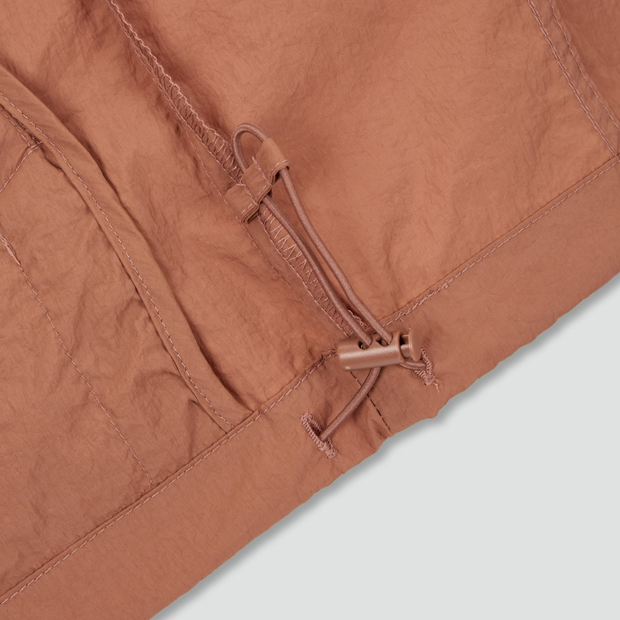 JAJU Hooded Short Jumper – Brick