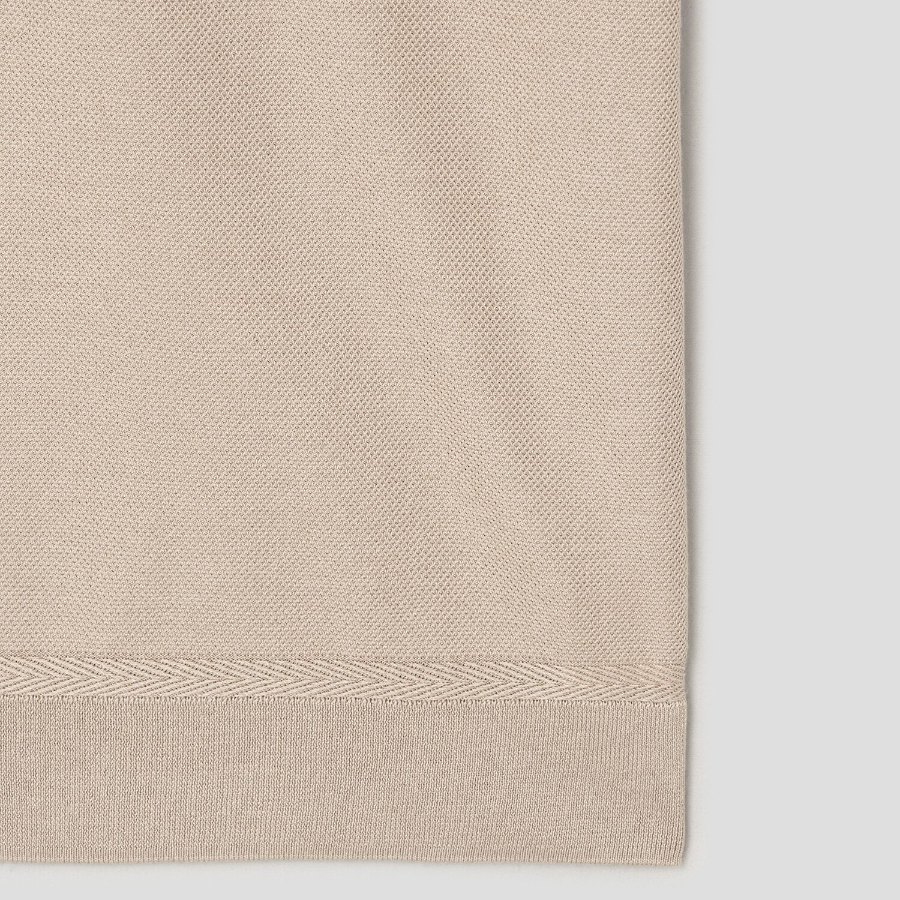 Theory Men Silk Cotton Polo Sweater - Chino